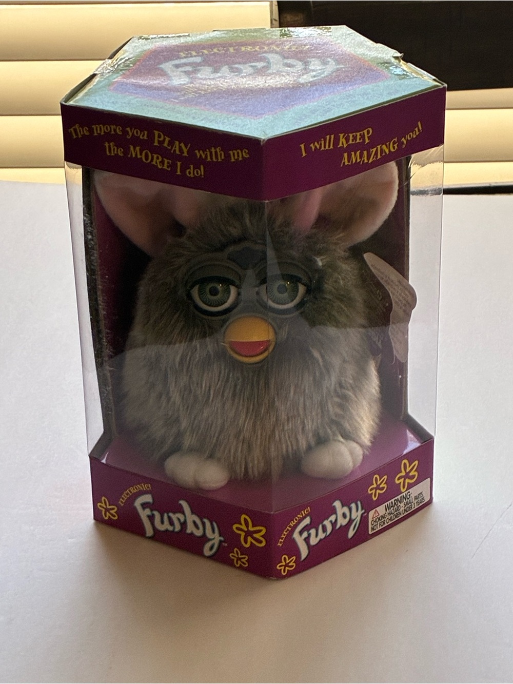 1998 Tiger Electronics Furby Gray Model 70-800 Factory Sealed In Box Vintage
